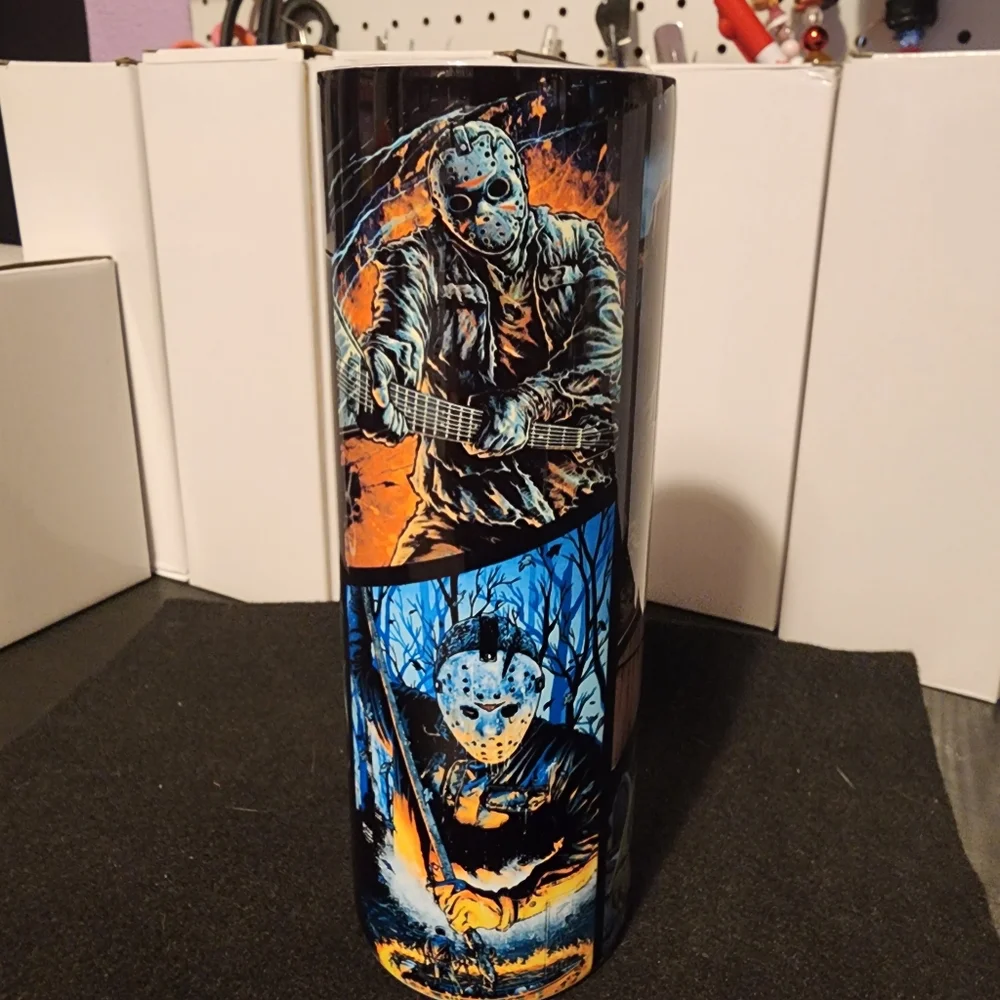 Horror Jason 20oz tumbler - Picture 3 of 3